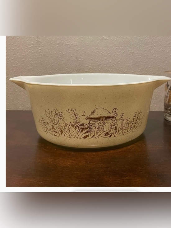 Pyrex Other - Vintage Pyrex Forest Fancies Mushroom Casserole Dish Gooseberry